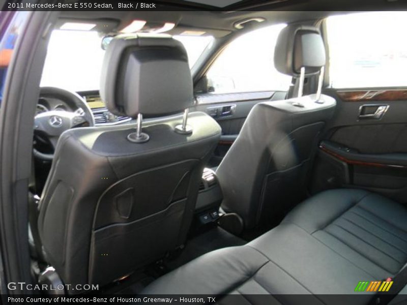 Black / Black 2011 Mercedes-Benz E 550 Sedan