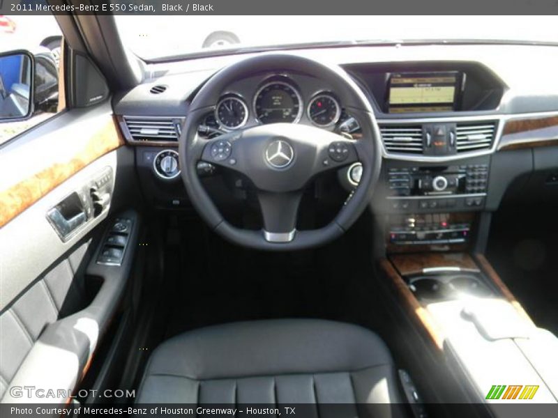 Black / Black 2011 Mercedes-Benz E 550 Sedan