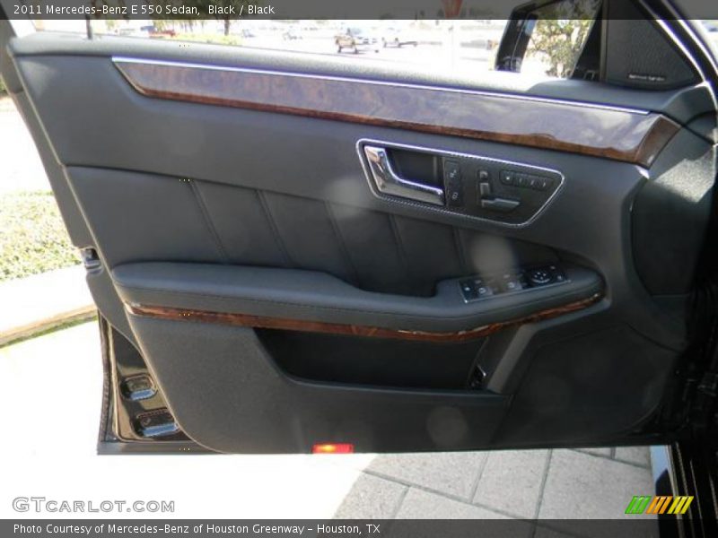 Black / Black 2011 Mercedes-Benz E 550 Sedan