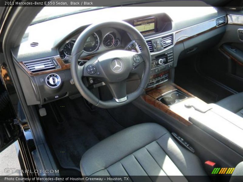 Black / Black 2011 Mercedes-Benz E 550 Sedan
