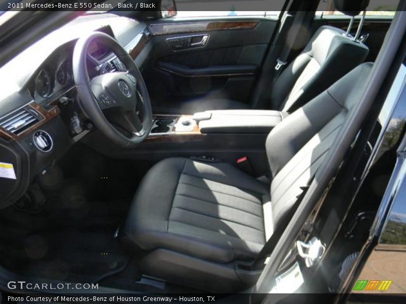 Black / Black 2011 Mercedes-Benz E 550 Sedan