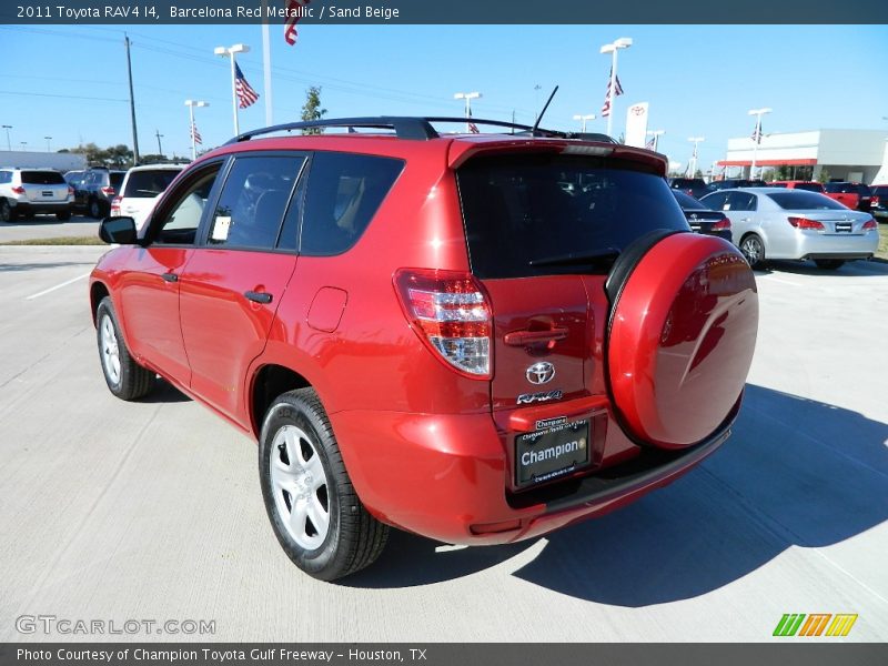 Barcelona Red Metallic / Sand Beige 2011 Toyota RAV4 I4