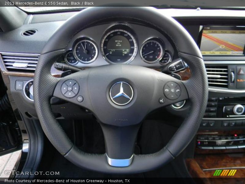 Black / Black 2011 Mercedes-Benz E 550 Sedan