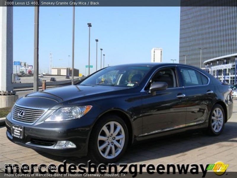 Smokey Granite Gray Mica / Black 2008 Lexus LS 460