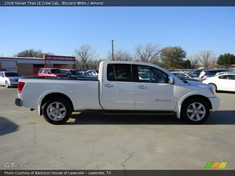 Blizzard White / Almond 2008 Nissan Titan LE Crew Cab
