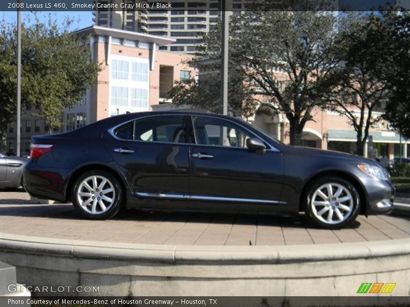 Smokey Granite Gray Mica / Black 2008 Lexus LS 460