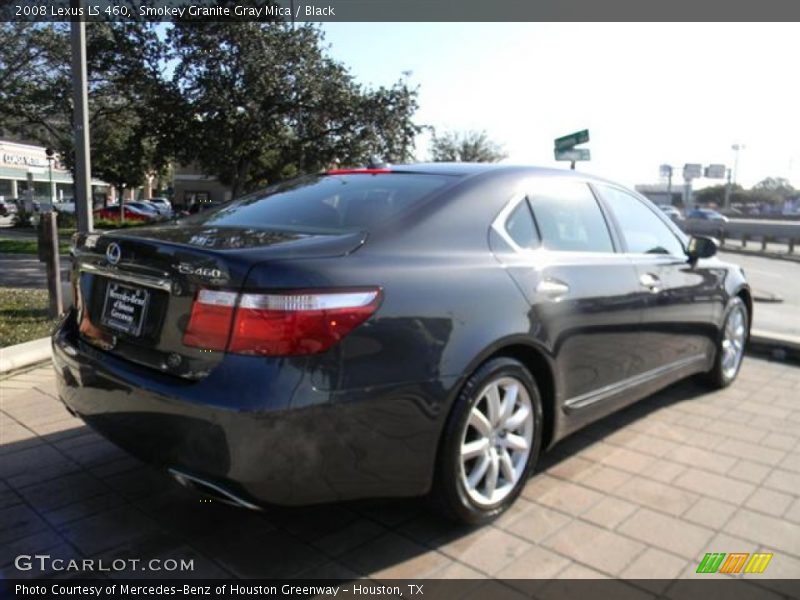 Smokey Granite Gray Mica / Black 2008 Lexus LS 460
