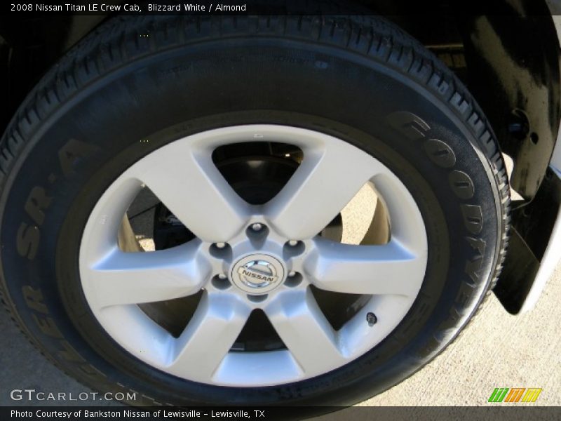 Blizzard White / Almond 2008 Nissan Titan LE Crew Cab