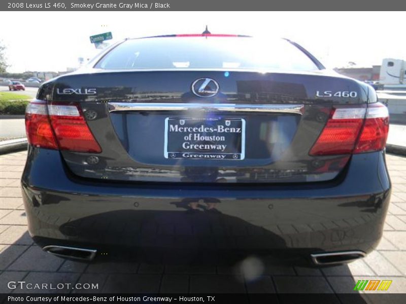 Smokey Granite Gray Mica / Black 2008 Lexus LS 460