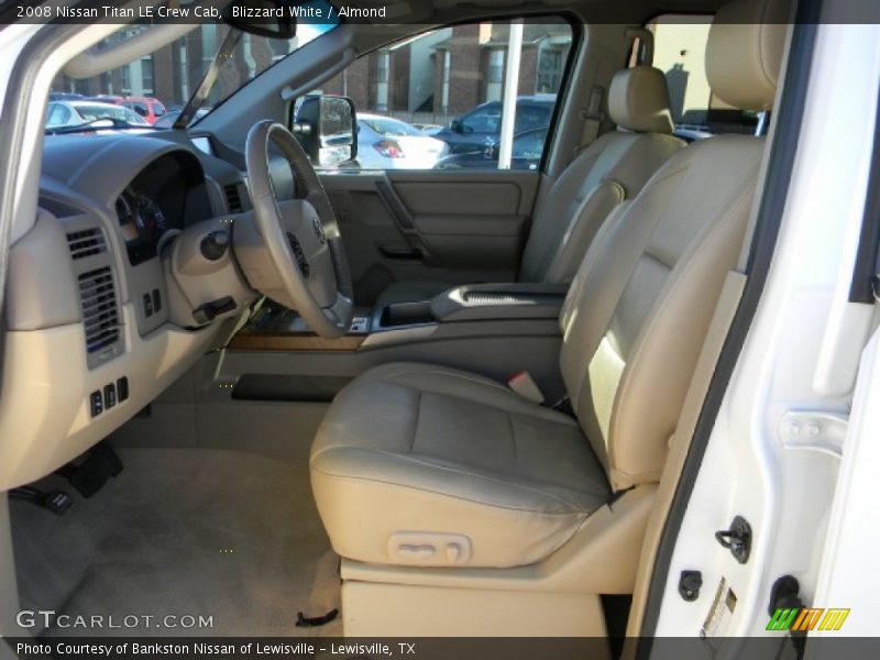 Blizzard White / Almond 2008 Nissan Titan LE Crew Cab