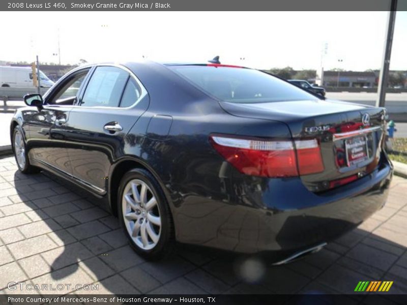 Smokey Granite Gray Mica / Black 2008 Lexus LS 460