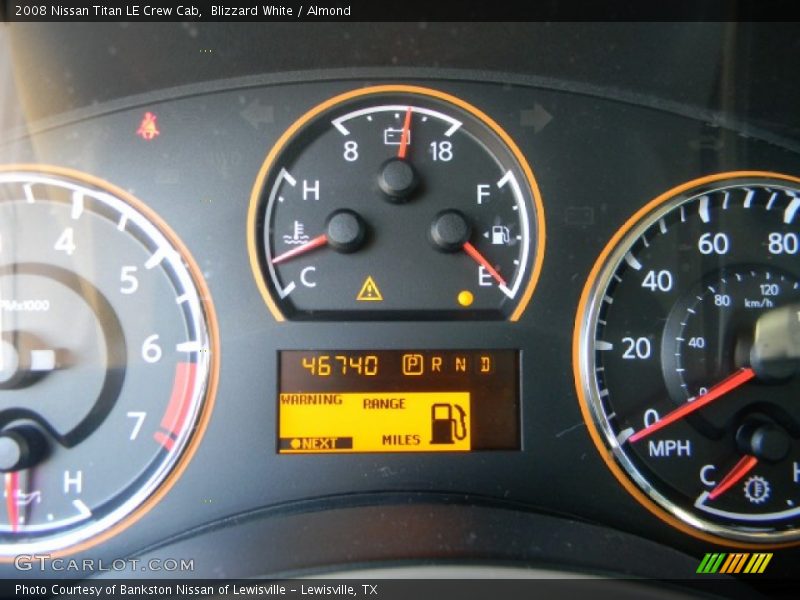 Blizzard White / Almond 2008 Nissan Titan LE Crew Cab