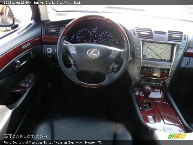 Smokey Granite Gray Mica / Black 2008 Lexus LS 460
