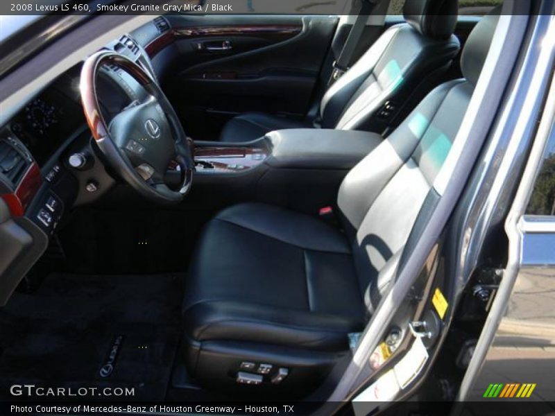Smokey Granite Gray Mica / Black 2008 Lexus LS 460