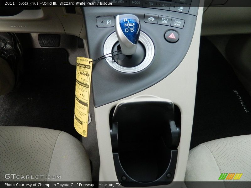 Blizzard White Pearl / Bisque 2011 Toyota Prius Hybrid III