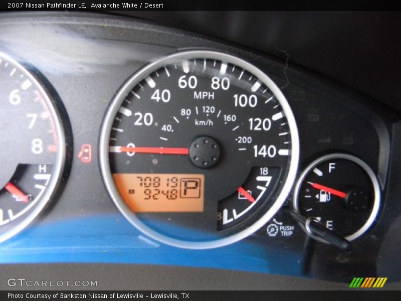 Avalanche White / Desert 2007 Nissan Pathfinder LE