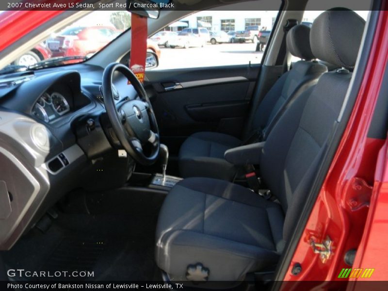 Sport Red / Charcoal Black 2007 Chevrolet Aveo LS Sedan
