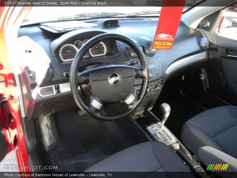 Sport Red / Charcoal Black 2007 Chevrolet Aveo LS Sedan