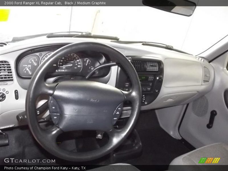 Black / Medium Graphite 2000 Ford Ranger XL Regular Cab