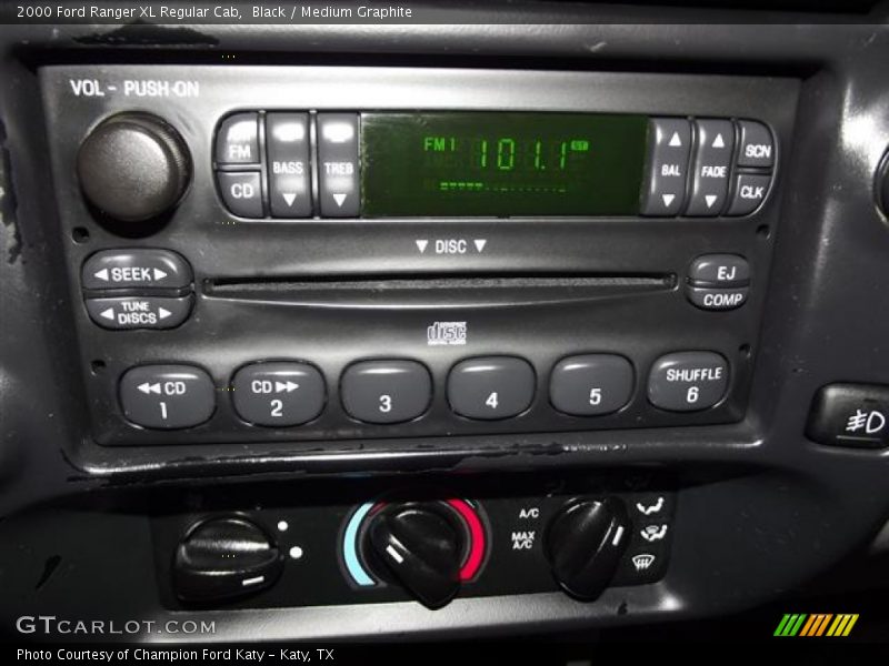 Black / Medium Graphite 2000 Ford Ranger XL Regular Cab