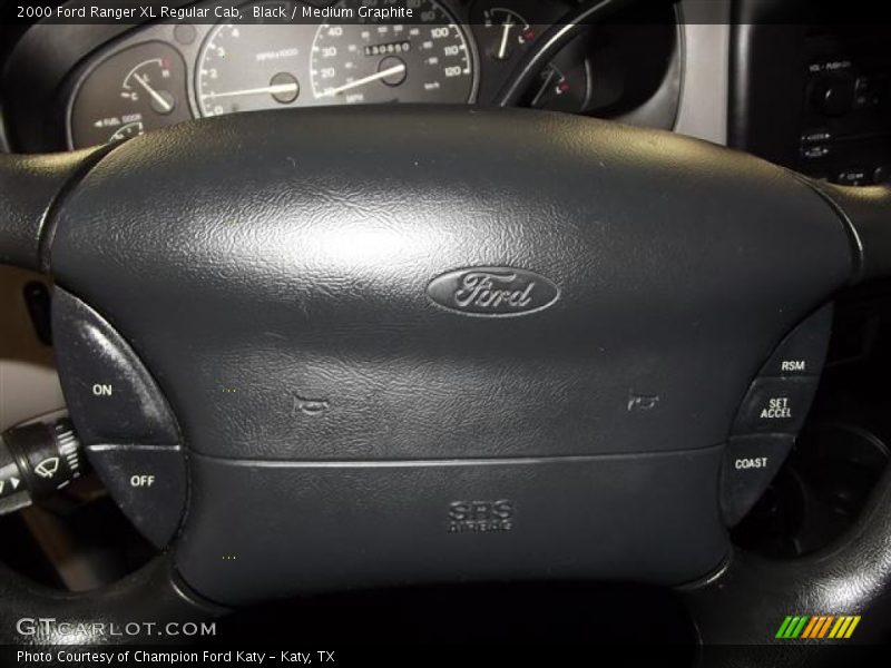 Black / Medium Graphite 2000 Ford Ranger XL Regular Cab