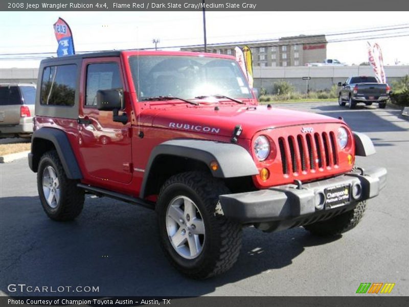 Flame Red / Dark Slate Gray/Medium Slate Gray 2008 Jeep Wrangler Rubicon 4x4