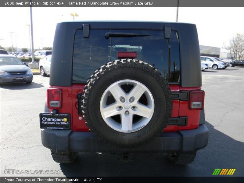 Flame Red / Dark Slate Gray/Medium Slate Gray 2008 Jeep Wrangler Rubicon 4x4