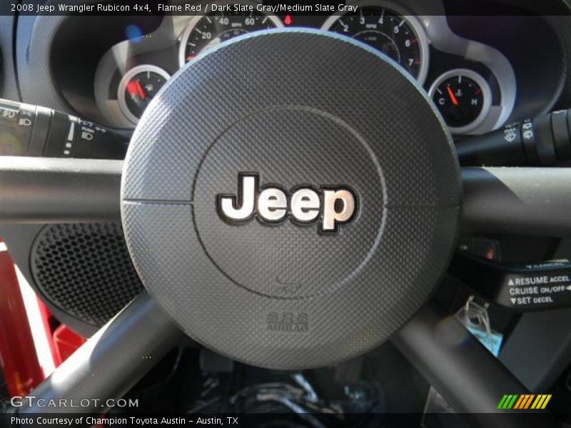 Flame Red / Dark Slate Gray/Medium Slate Gray 2008 Jeep Wrangler Rubicon 4x4