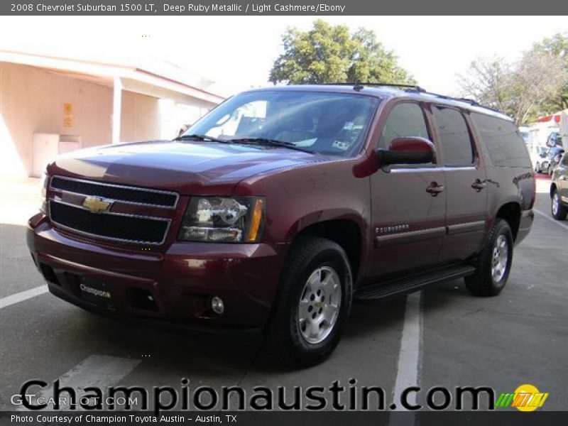 Deep Ruby Metallic / Light Cashmere/Ebony 2008 Chevrolet Suburban 1500 LT