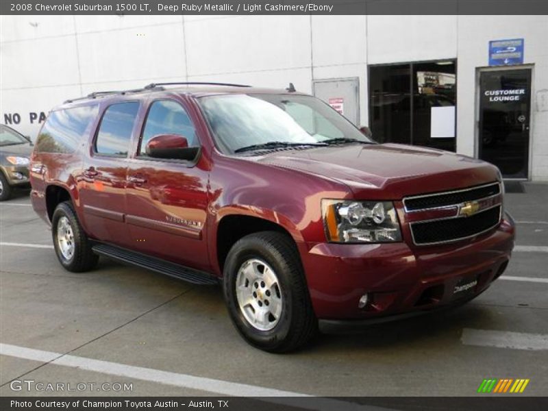 Deep Ruby Metallic / Light Cashmere/Ebony 2008 Chevrolet Suburban 1500 LT