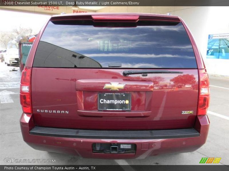 Deep Ruby Metallic / Light Cashmere/Ebony 2008 Chevrolet Suburban 1500 LT