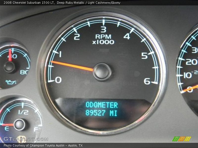 Deep Ruby Metallic / Light Cashmere/Ebony 2008 Chevrolet Suburban 1500 LT