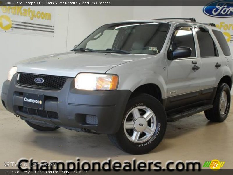 Satin Silver Metallic / Medium Graphite 2002 Ford Escape XLS