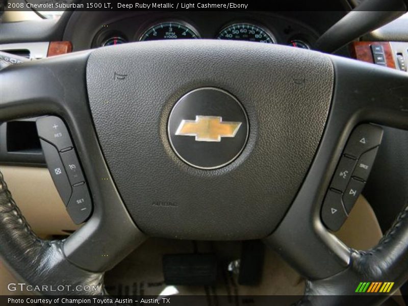 Deep Ruby Metallic / Light Cashmere/Ebony 2008 Chevrolet Suburban 1500 LT