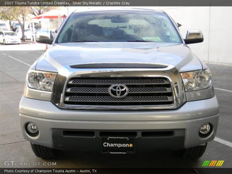 Silver Sky Metallic / Graphite Gray 2007 Toyota Tundra Limited CrewMax