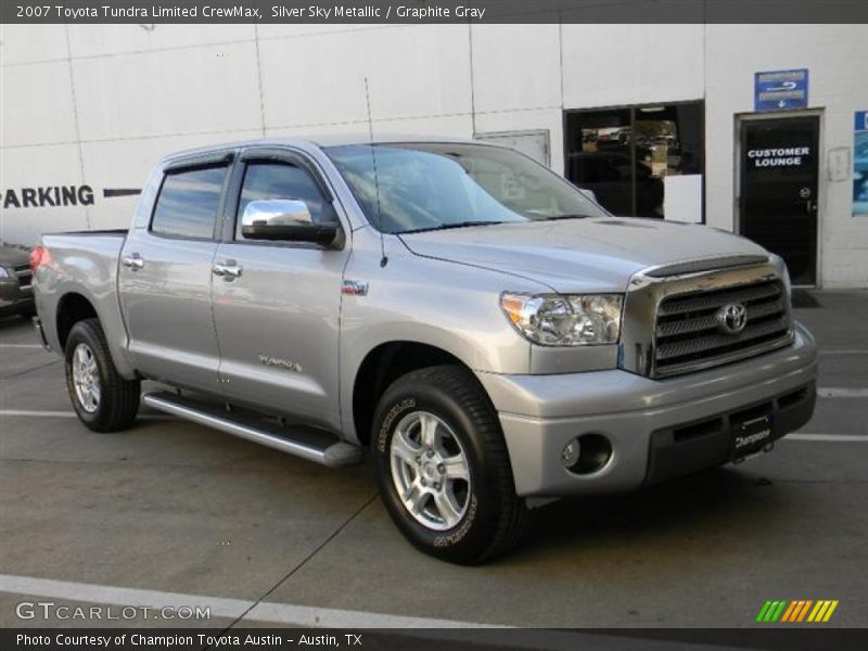 Silver Sky Metallic / Graphite Gray 2007 Toyota Tundra Limited CrewMax