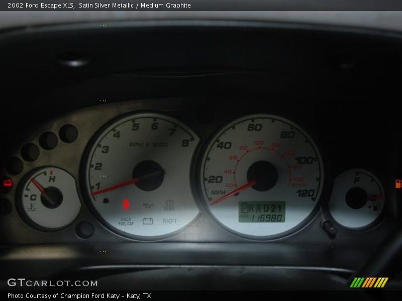 Satin Silver Metallic / Medium Graphite 2002 Ford Escape XLS