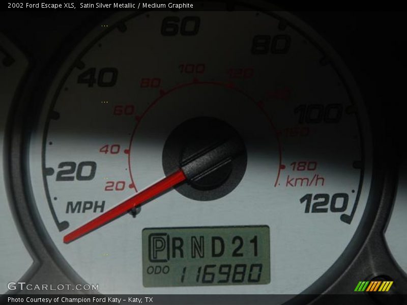 Satin Silver Metallic / Medium Graphite 2002 Ford Escape XLS