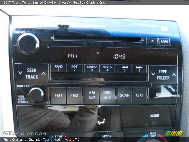 Controls of 2007 Tundra Limited CrewMax