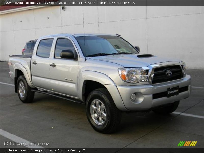 Silver Streak Mica / Graphite Gray 2005 Toyota Tacoma V6 TRD Sport Double Cab 4x4