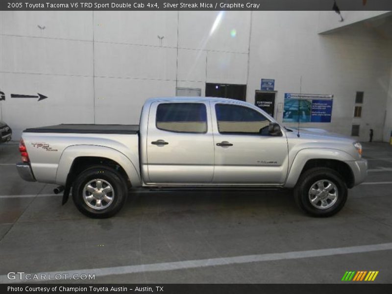 Silver Streak Mica / Graphite Gray 2005 Toyota Tacoma V6 TRD Sport Double Cab 4x4