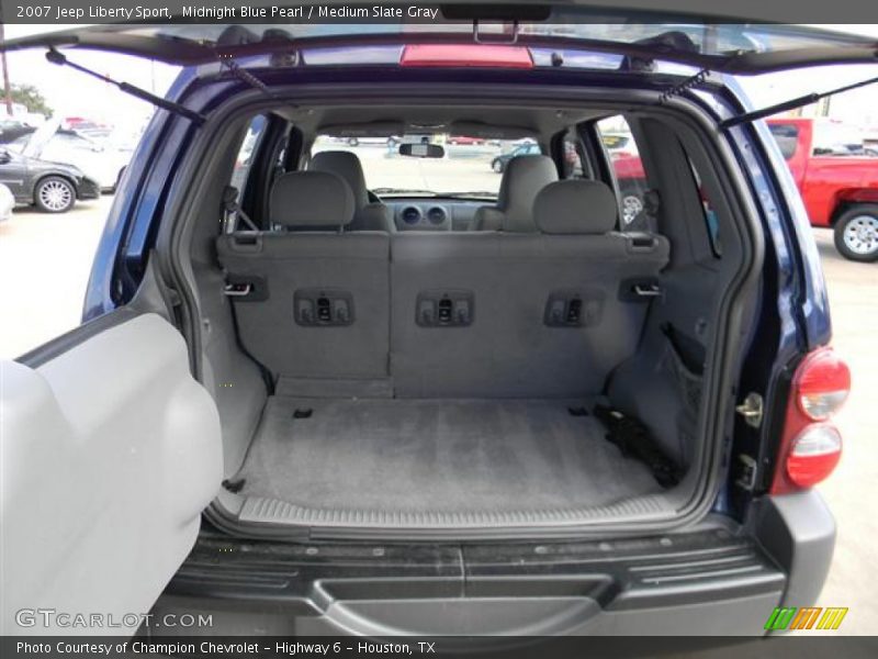 Midnight Blue Pearl / Medium Slate Gray 2007 Jeep Liberty Sport