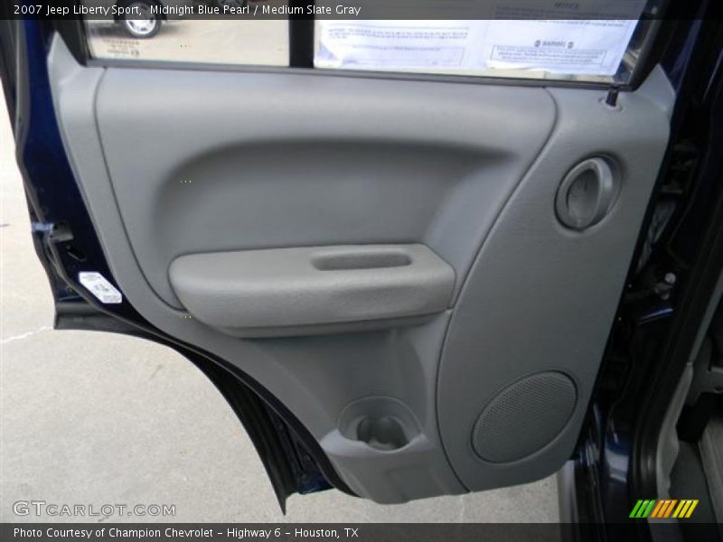 Midnight Blue Pearl / Medium Slate Gray 2007 Jeep Liberty Sport