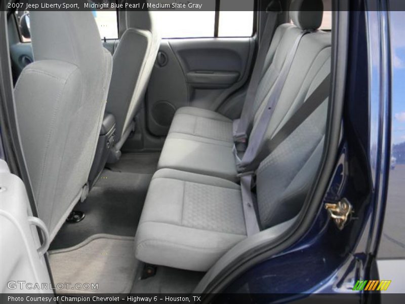 Midnight Blue Pearl / Medium Slate Gray 2007 Jeep Liberty Sport