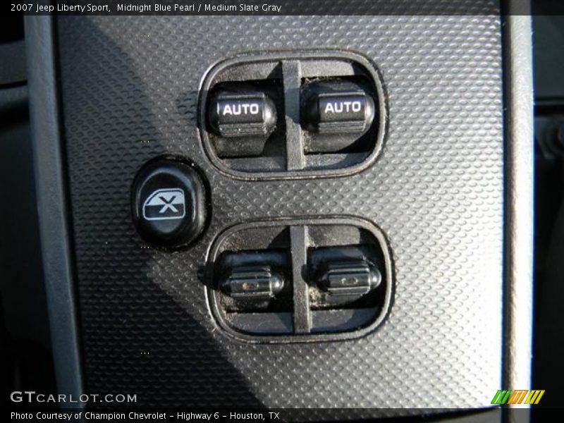 Midnight Blue Pearl / Medium Slate Gray 2007 Jeep Liberty Sport