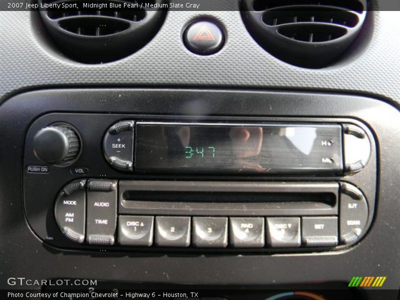 Midnight Blue Pearl / Medium Slate Gray 2007 Jeep Liberty Sport