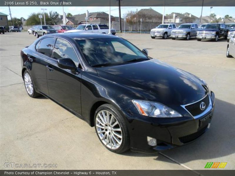 Black Onyx / Black 2006 Lexus IS 250
