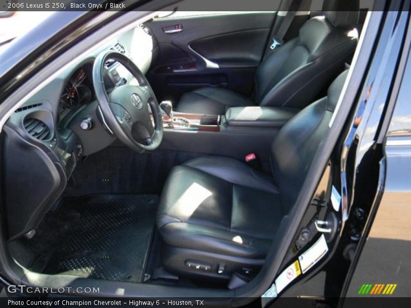 Black Onyx / Black 2006 Lexus IS 250