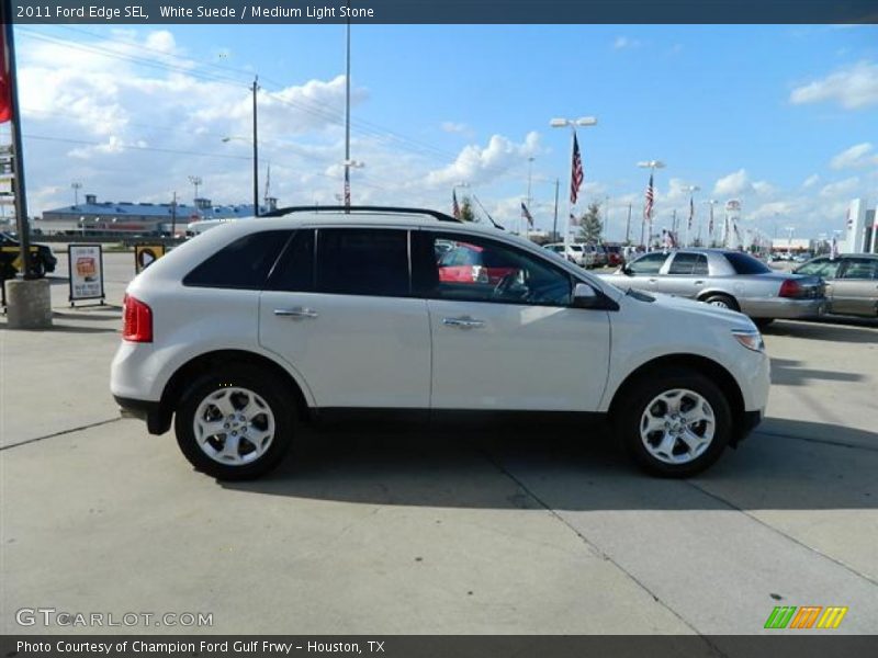 White Suede / Medium Light Stone 2011 Ford Edge SEL
