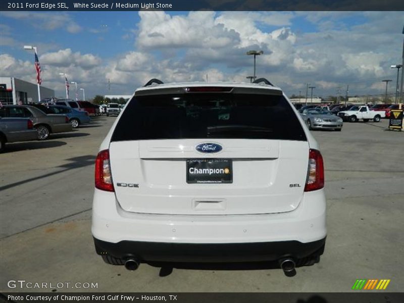 White Suede / Medium Light Stone 2011 Ford Edge SEL